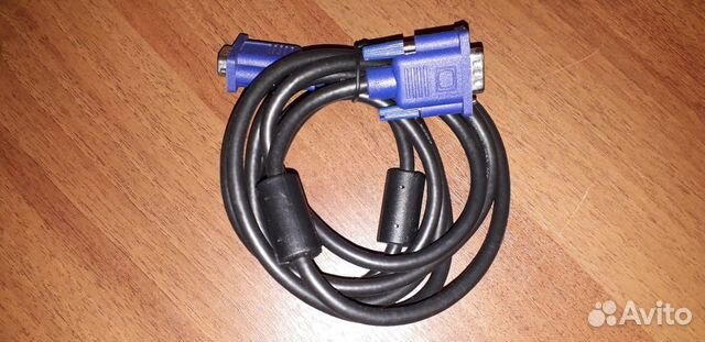 Шнур сигнальный для монитора синий/белый