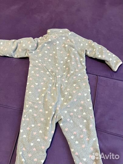 Флисовый комбинезон поддева 86-92