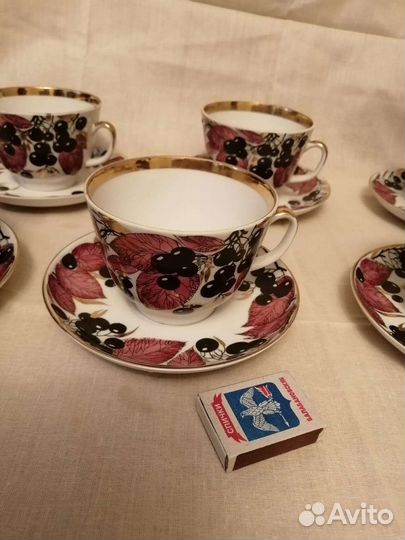 Чайная пара гигант лфз чёрная смородина СССР