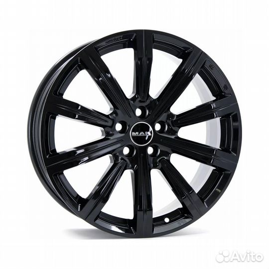 Литые диски 9.5x22 5x120 72.6 ET42.5 MAK Birmingham Gloss Black