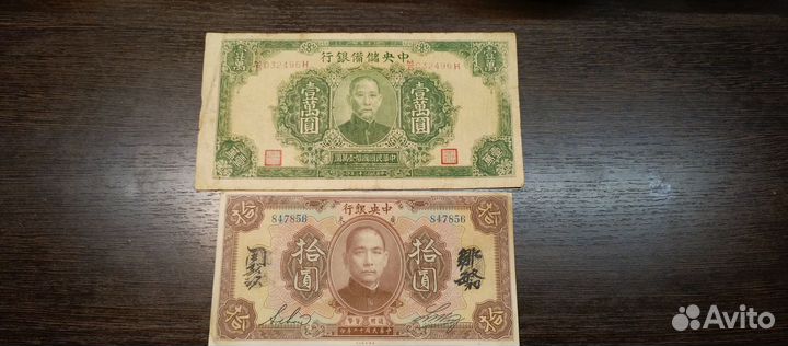 Банкноты Китая