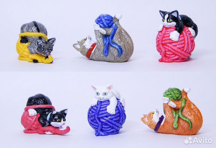 Коты / кошки / котики на клубках. 2001 г. Киндер