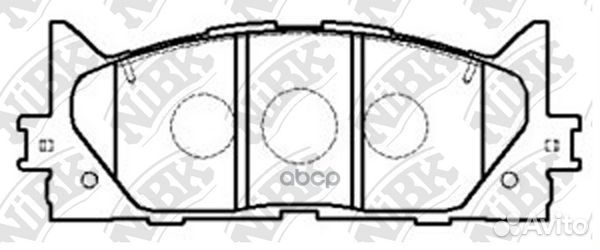 Колодки тормозные toyota camry V40 06/V50 11