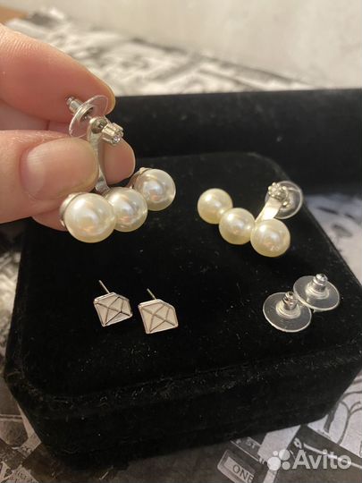 Серьги бижутерия браслет