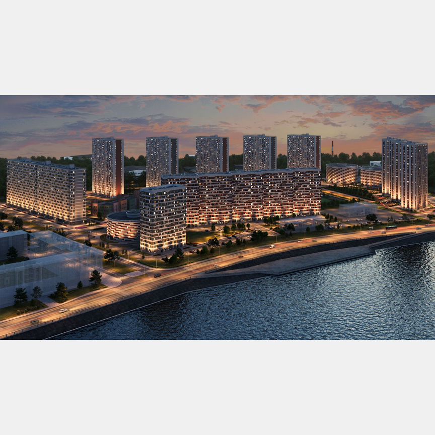 2-к. квартира, 53,3 м², 15/25 эт.
