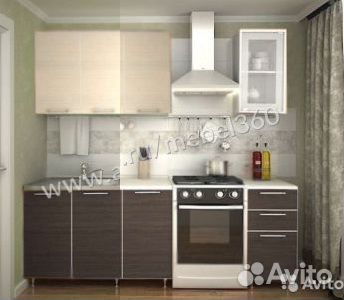 Кухня Радуга 1,5 м венге/дуб
