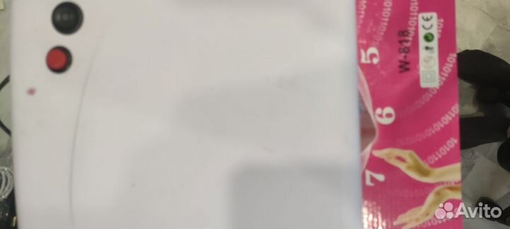 Уф лампа W-818 36ват для ногтей и набор лаков