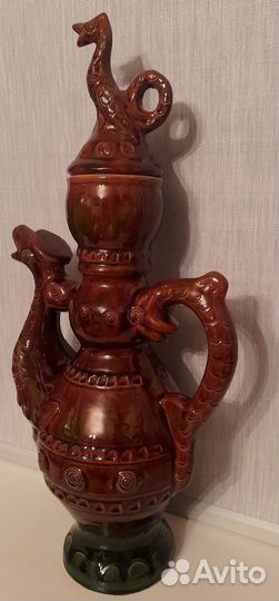 Кувшин (кумган) с крышкой. Скопинская керамика