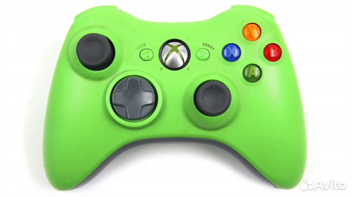 Геймпад беспроводной для Xbox 360 (Зеленый)