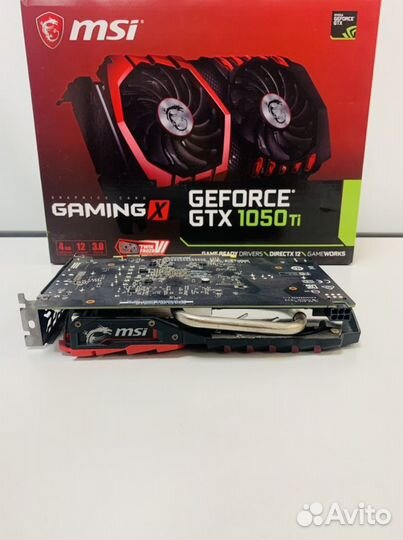 Видеокарта MSI GTX1050ti 4GB