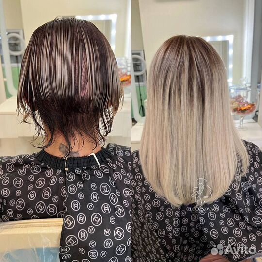 Наращивание волос 40 см. Рассрочка