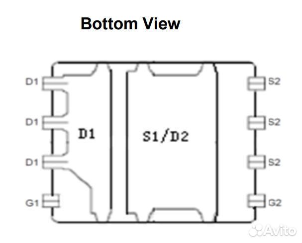 Микросхема aony36352 Dual N-Channel MOSFET 30V 49