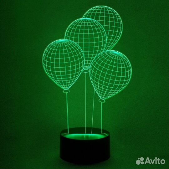 Светильник ночник с 3D эффектом