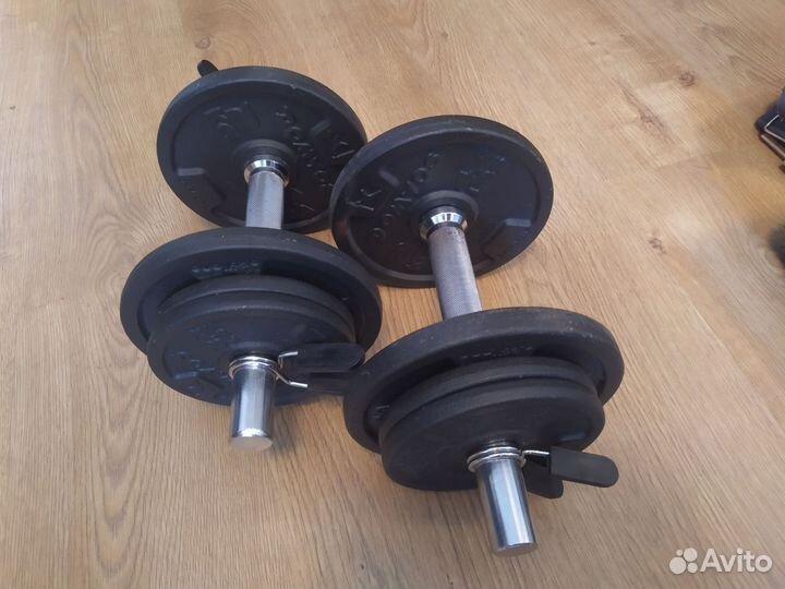 Гантели разборные Domyos 2 по 10 кг