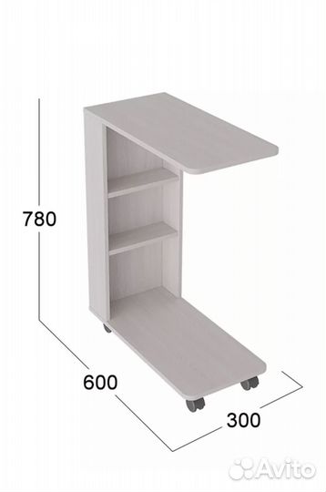 Журнальный столик на колесах