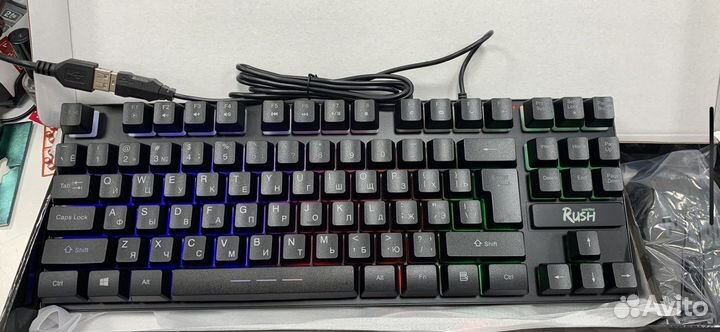 Редкая игровая клавиатура с rgb подсветкой