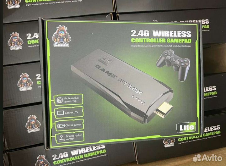 Беспроводная игровая приставка 10000игр 64Гб