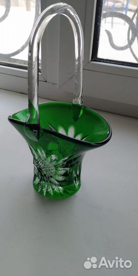 Конфетница винтаж Bohemia