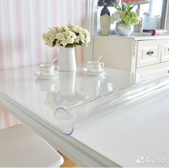 Мягкая скатерть прозрачная