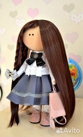 Кукла-тильда на 1 сентября, последний звонок