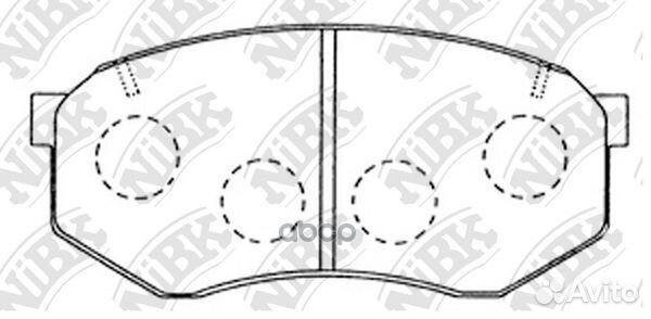 Колодки передние toyota Chaser/Cresta/Crown/Mark