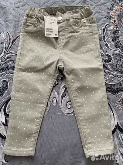 Брюки hm для девочки 86