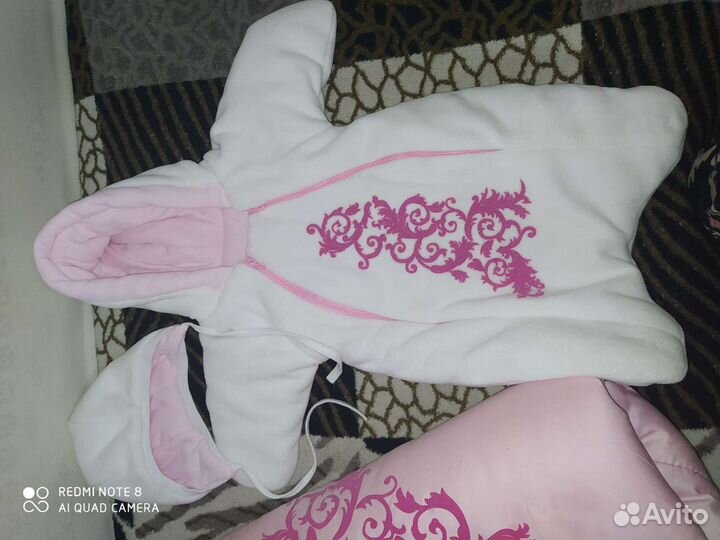 Конверт на выписку для девочки зима