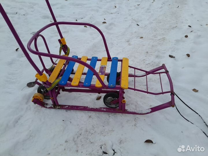 Детские санки на колесах