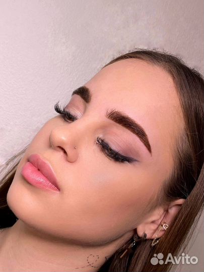 Брови, ламинирование ресниц юмр