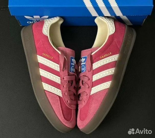 Кеды Adidas Gazelle Indoor Pink Cloud White