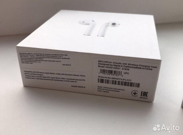 Airpods 2 (Люкс качество + Чехол)