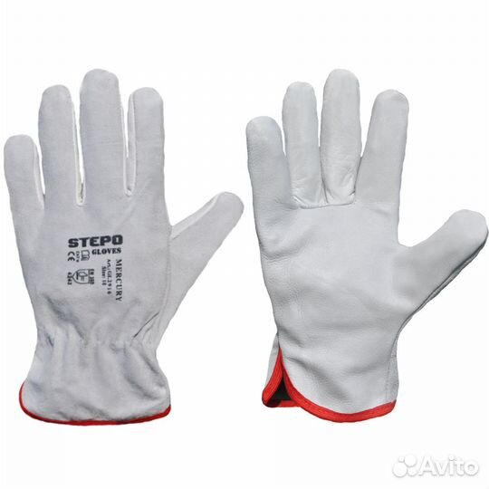 Перчатки комб кожа замша,11 р