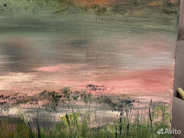 Картина маслом на холсте пейзаж