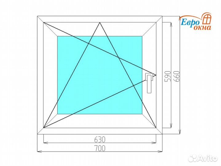 Окна пластиковые, окна не б/у, окна пвх