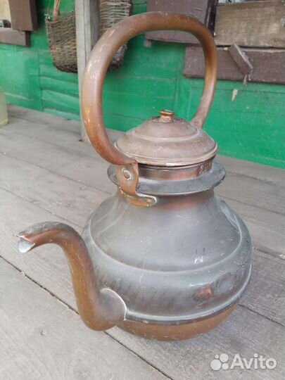 Чайник медный старинный