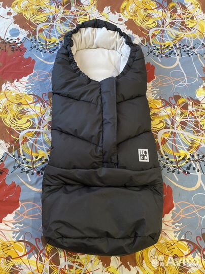 Зимний конверт в коляску leokid