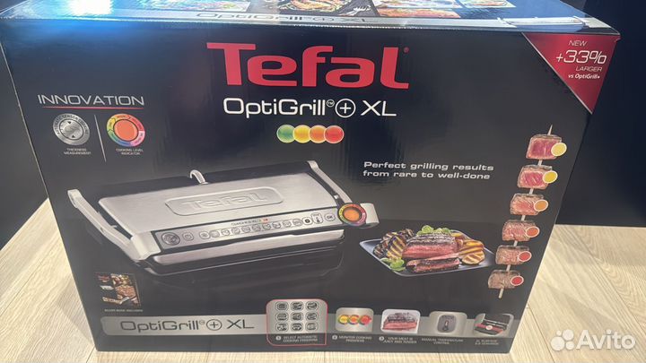 Гриль Tefal Optigrill GC722D34 XL Новый гарантия