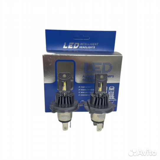 LED лампы H4 4300к 55W для УАЗ 3909 Буханка