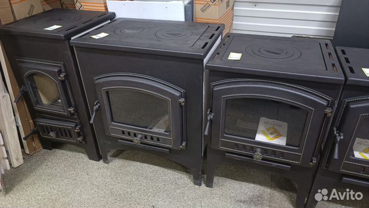 Печь камин чугунная Бахта для дачи и дома