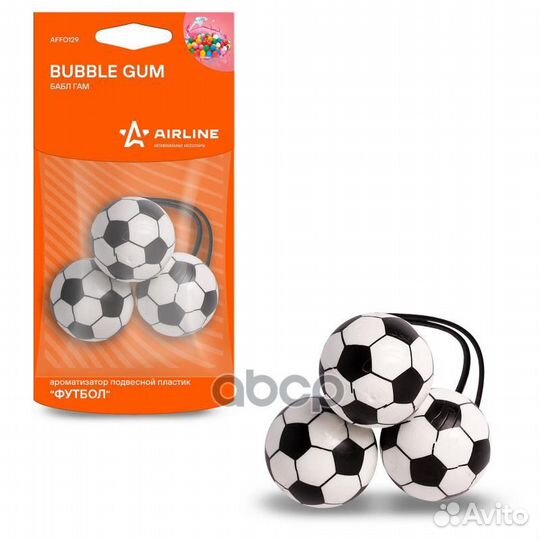 Affo129 ароматизатор подвесной 'футбол' бабл га
