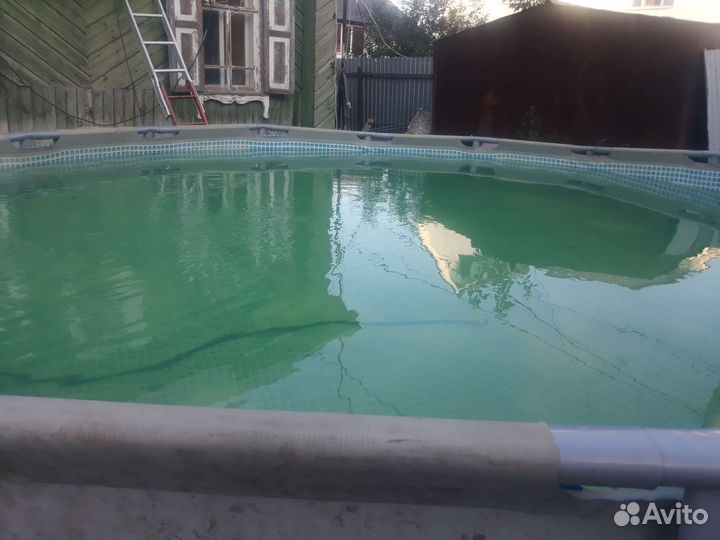 Каркасный бассейн intex бу