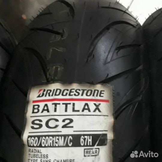 Резина на скутер 160 60 15 Bridgestone Battlax SC2
