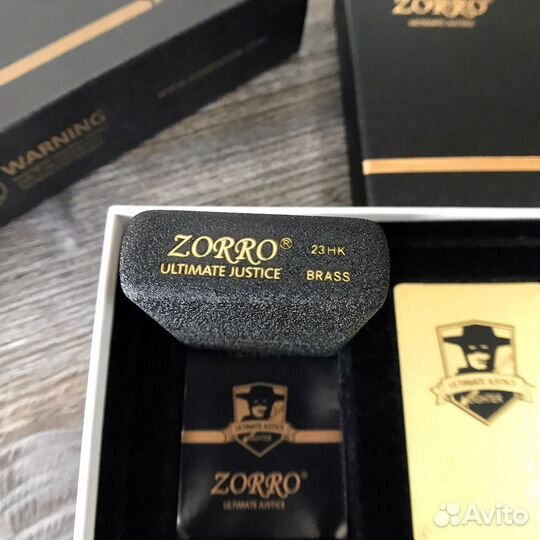 Zorro Бензиновая зажигалка с вашей гравировкой