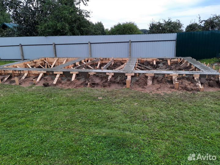 Фундаменты монолитные плиты