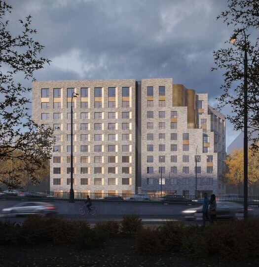 1-к. апартаменты, 45,6 м², 2/10 эт.