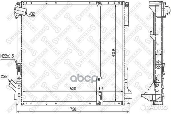 1025273SX радиатор системы охлаждения Renault