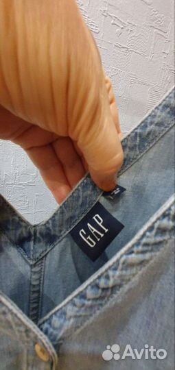 Сарафан женский голубой джинсовый GAP, р. L