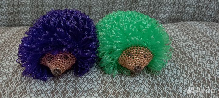 Мочалки- ежики ручной вязки на заказ