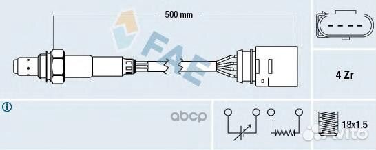 Лямбда-зонд 77138 FAE