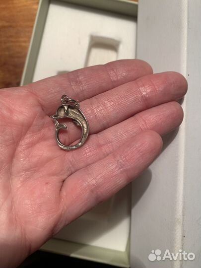 Цепочка серебро кольцо кулон заграница
